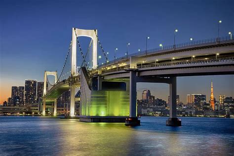 Rainbow Bridge and Tokyo Tower available as Framed Prints, Photos, Wall Art and Photo Gifts ...