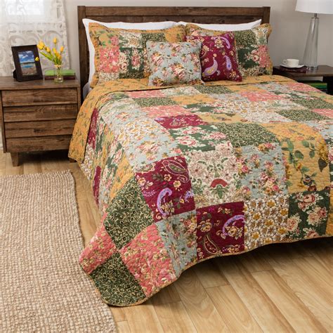 Greenland Home Fashions Antique Chic 5-piece Quilt Set | Overstock.com ...