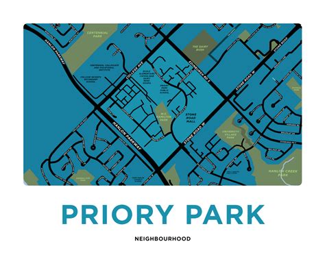 Priory Park Neighbourhood Map - Custom – Jelly Brothers