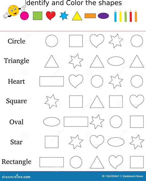 Color By Shape Printable - Printable Word Searches - Worksheets Library