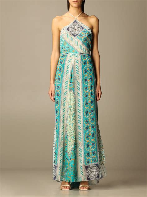 Etro Dress Long Etro Dress In Patterned Silk | Coshio Online Shop