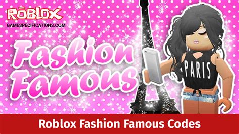 Roblox Fashion Famous Codes [March 2024] - Game Specifications