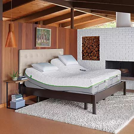 TEMPUR-Pedic Flex Elite Split King Mattress and TEMPUR-Ergo Premier Adjustable Split King Base ...