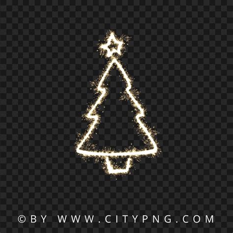 HD Aesthetic Watercolor Decorated Christmas Tree PNG | Citypng