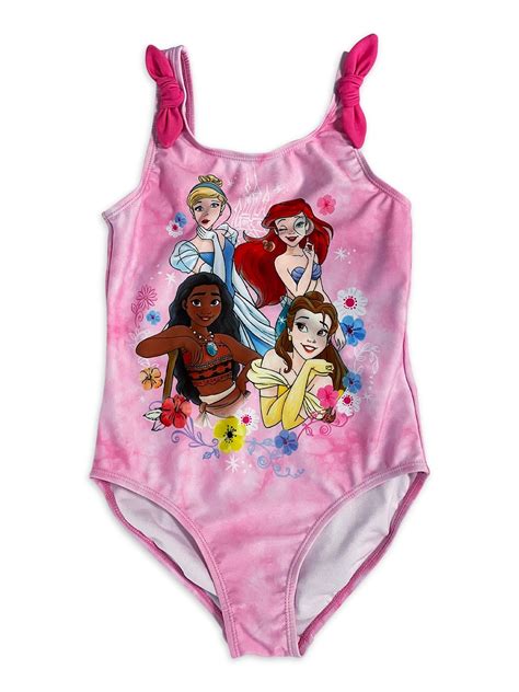 Disney Little Girls Princesses Swimwear, 1 Piece, Sizes 4-8 - Walmart.com