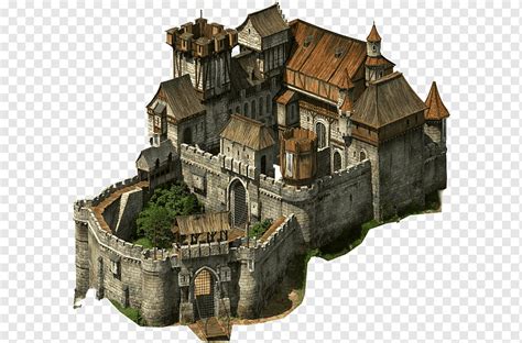 Gray and brown castle illustration, Tribal Wars 2 User Thumbnail ...