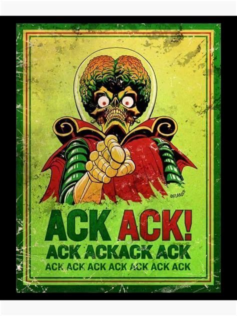 "Mars Attack - Ack Ack!" Poster for Sale by aziatinrsp | Redbubble