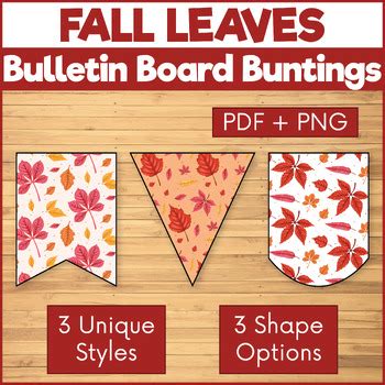 Fall Leaves Bulletin Board Borders and Banners November Classroom Decor #2