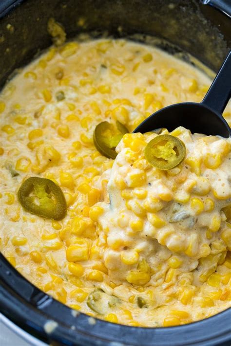 Crock Pot Jalapeno Creamed Corn - Spicy Southern Kitchen