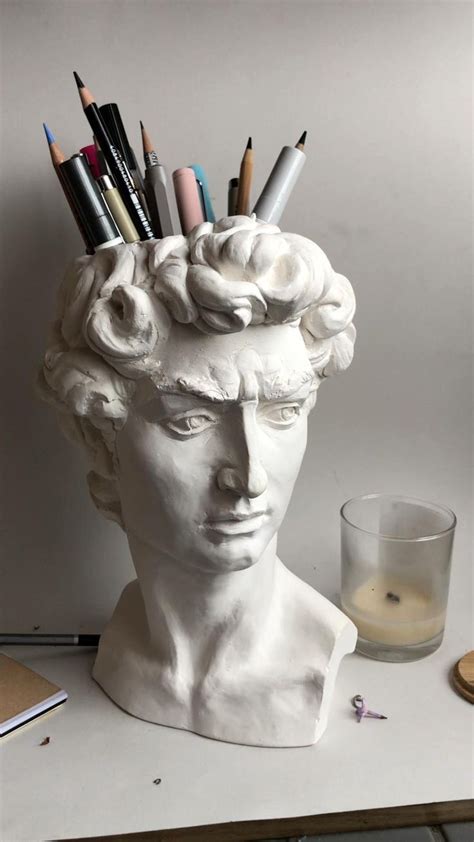 David Head. David Bust. Statue Michelangelo. Desk Organizer. | Etsy in ...