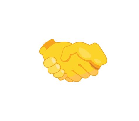 Premium Vector | Handshake vector flat icon isolated hand shake emoji illustration