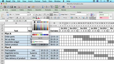 Monthly Training Schedule Template Excel | HQ Printable Documents