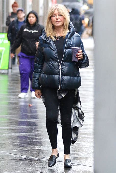 Goldie Hawn, 77, Glows On Makeup Free Walk Around NYC: Photo ...