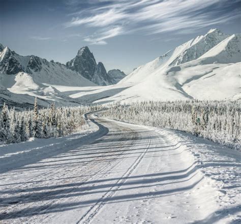 Snowy Mountain Road Stock Photos, Pictures & Royalty-Free Images - iStock