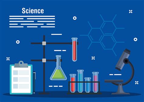 Check List Diagnosis With Erlenmeyer Flask And Tubes Stock Illustration - Download Image Now ...