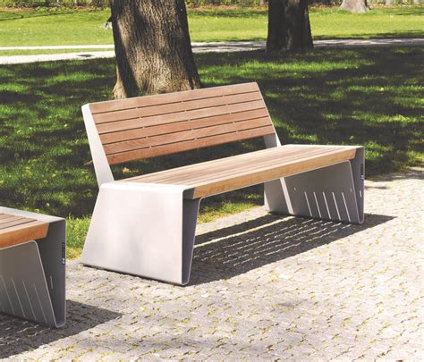 RADIUM | PARK BENCH WITH BACKREST - Exterior benches from mmcité | Architonic