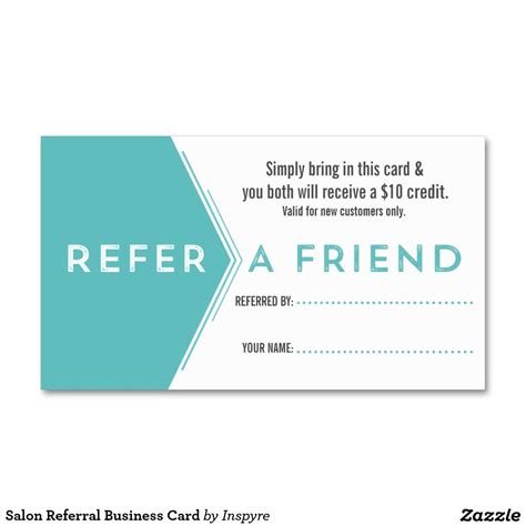 Salon Referral Business Card | Zazzle | Tarjetas de negocio peluquería, Material publicitario ...