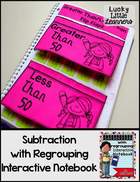 Subtraction with Regrouping Second Grade Math Notebook | Math interactive notebook, Interactive ...