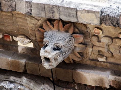 Temple of the feathered serpent 'Quetzalcoatl', Teotihuacan. | Afbeeldingen, Mexico, Piramide