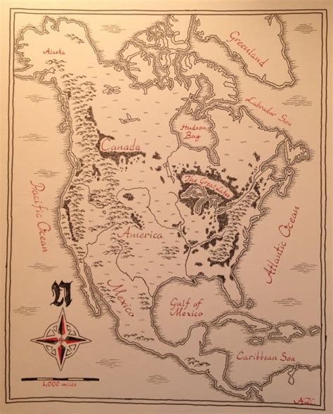 An Artist Drew a 'Lord of The Rings' Style Map of North America - News18