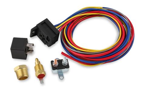 Mr. Gasket 40105G Mr. Gasket Electric Fan Harness & Relay Kit with 195 Degree Temperature Switch