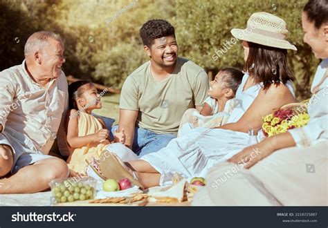 Black Family Picnic Food Nature Park Stock Photo 2218725887 | Shutterstock