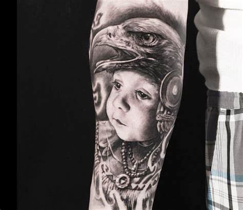 Indian child tattoo by Carlos Torres | Post 13543