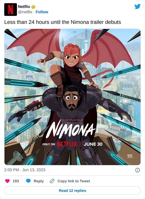 FallLover - New “Nimona” movie poster! New trailer on June 14, 2023 ...