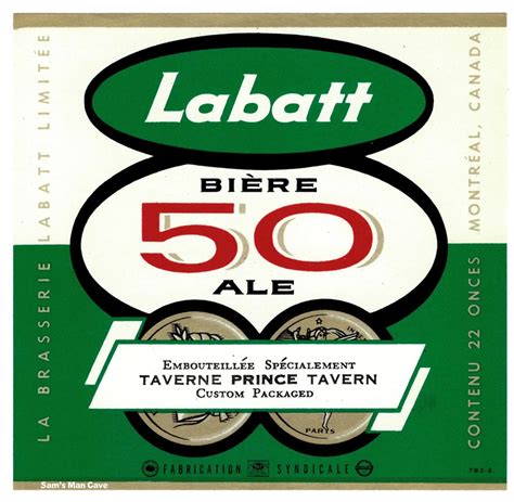 Labatt 50 Biere Ale Label