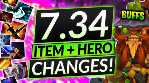 NEW PATCH 7.34! EVERY ITEM and HERO CHANGE (So many buffs!) - Dota 2 ...