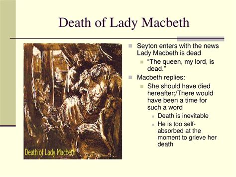 Lady Macbeth Death Scene