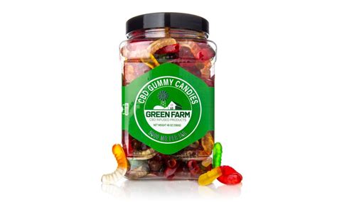 Tasty Gummy Candy Infused with Organic CBD from Green Farm (500MG ...