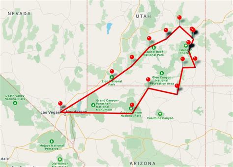 Grand Circle Route Map