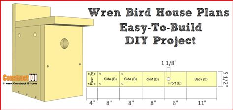 Free Printable Wren Bird House Plans - Image to u