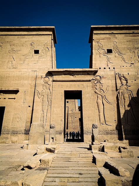 Philae temple Egyptian Temple, Luxor Temple, Egyptian Pyramids, Egyptian Art, Shield Drawing ...