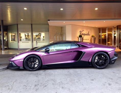 Unique Purple Lamborghini Aventador 50th Anniversario in Geneva - GTspirit