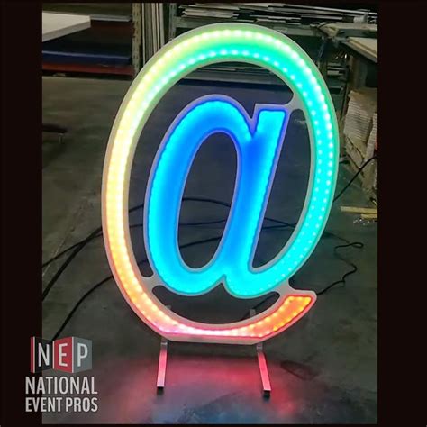 National Event Pros | Large LED Glow Letters