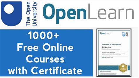 The Open University Free Online Courses with Certificate | OpenLearn - YouTube