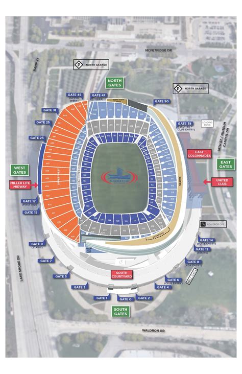 Soldier Field Seating Chart 2024 | Best Seats in Bears' Stadium - SeatGraph