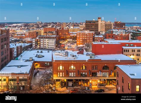 Portland, Maine, USA downtown skyline Stock Photo - Alamy