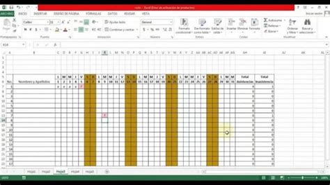 Cómo Hacer una hoja de Lista de Asistencia con Excel Fácil y Rápido (Ejemplo) | Mira Cómo Se Hace