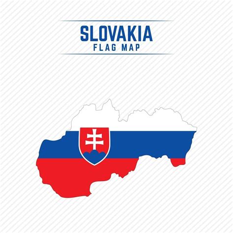 Flag Map of Slovakia 2400671 Vector Art at Vecteezy