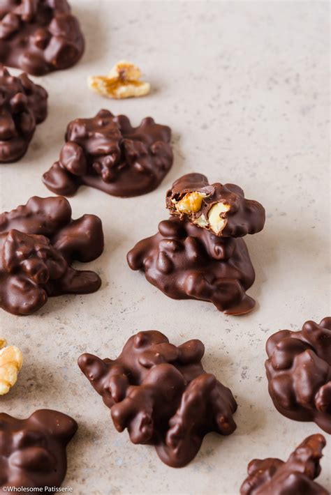 Walnut Chocolate Clusters - Wholesome Patisserie