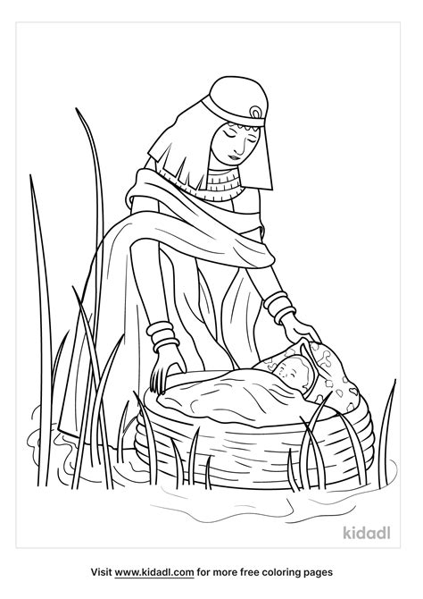 Miriam And Moses Coloring Page. Free Bible Coloring Page - Coloring Home