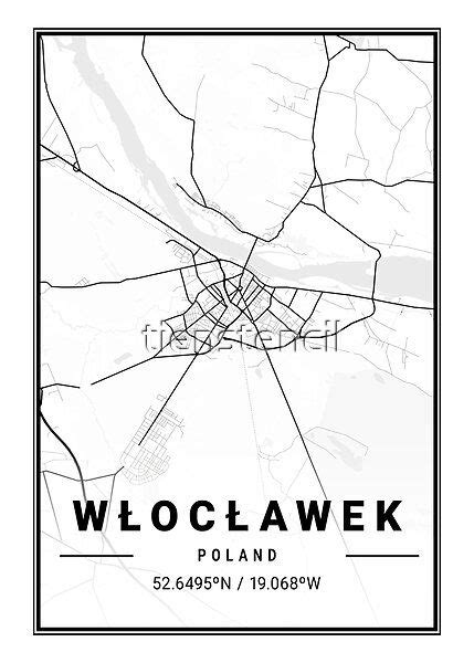 Włocławek Map Print, Włocławek Map Poster, Włocławek Map Wall Art ...