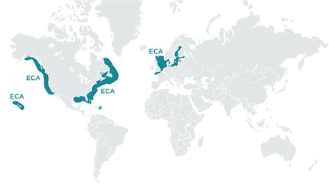 Existing Emission Control Areas around the world. Source: DNV GL 2015 ...