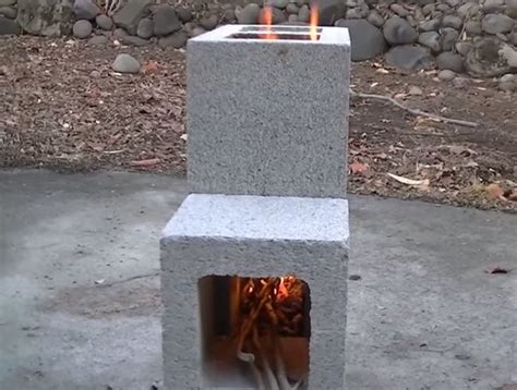 DIY Cinder Block Rocket Stove for under $8 | Rocket stoves, Cinder block, Survival