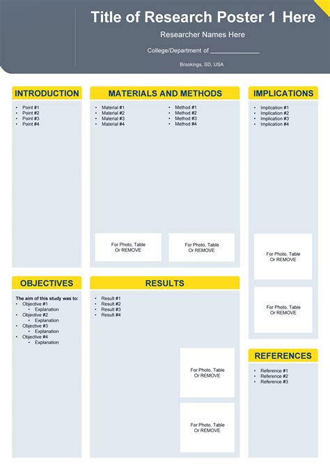 Free Research Poster Templates - FREE PRINTABLE TEMPLATES