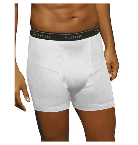 Hanes Classics Men's TAGLESS No Ride-up Boxer Briefs with Comfort Flex Waistband 2X-4X 2-Pack ...