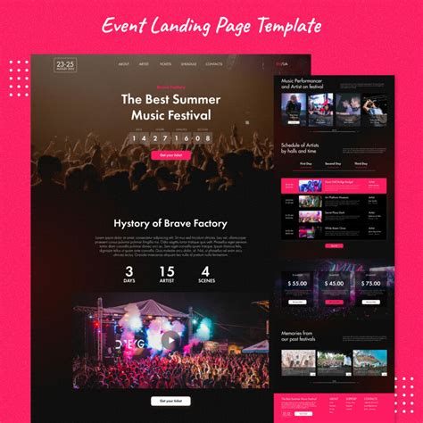 Event Landing Page Templates – MasterBundles